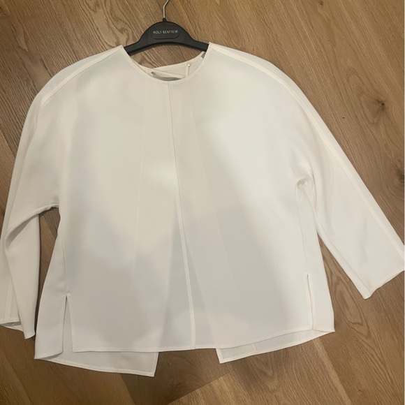 Vince open vent back three quarter sleeve blouse 2 - Picture 6 of 6